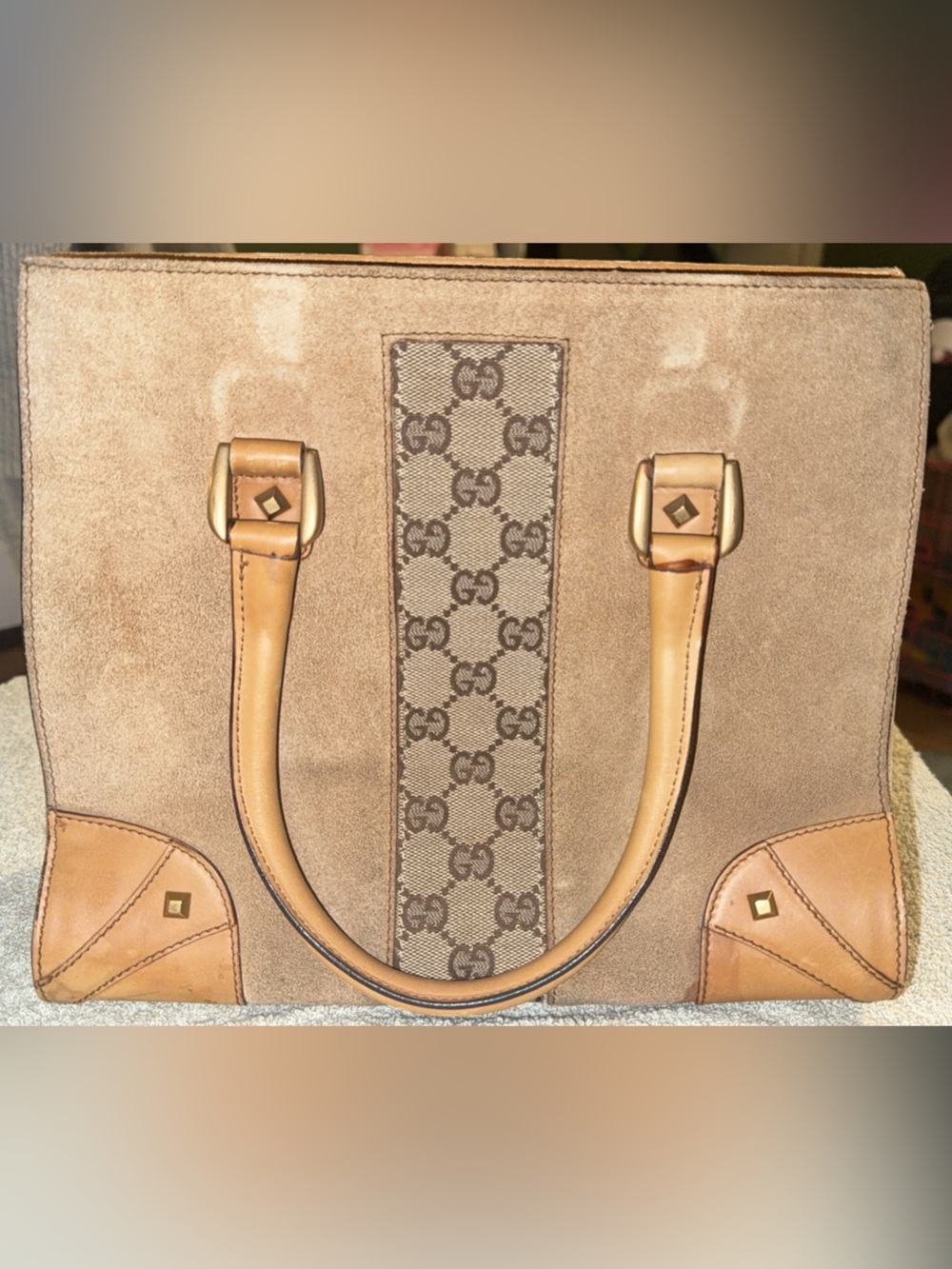 VINTAGE Gucci GG Tote Bag